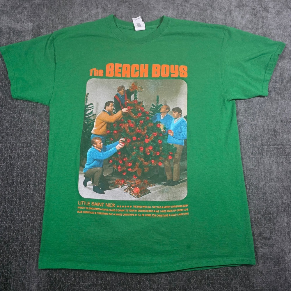 The Beach Boys Christmas Tour Shirt Mens Large Green Reason For The Season Tour
